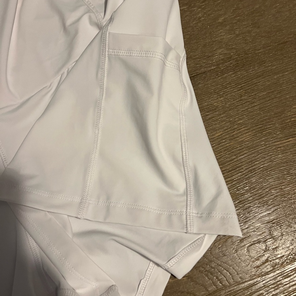 Prince Tennis Skort Womens XL White Fashion Wrap Skirt Shorts Ball Pocket - Picture 8 of 8